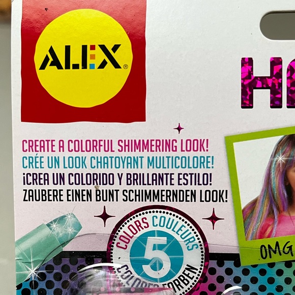 NWT HAIR CHALK PENS AND CHARM BRACELET - Picture 5 of 9